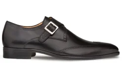 Mezlan Forest Monkstrap Shoe Black