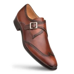 Mezlan Forest Monkstrap Shoe Cognac