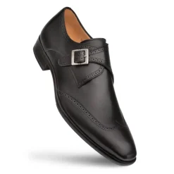 Mezlan Forest Monkstrap Shoe Black