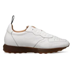 Mezlan "Gerardo" Deerskin Sneaker-White