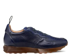 Mezlan "Gerardo" Deerskin Sneaker-Blue
