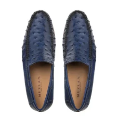 Mezlan Ostrich Dress Moccasin Jeans