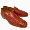 Mezlan "Solomeo" Woven Loafer Red