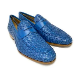 Mezlan "Solomeo" Woven Loafer Jeans