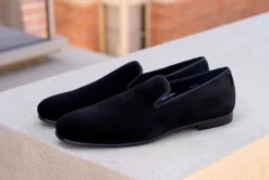 Mezlan Velvet Formal Loafer Black