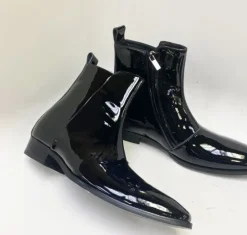 Mo-Patent Leather Boot Black