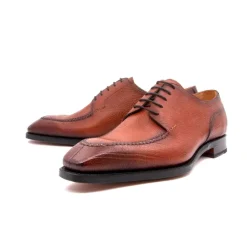 Norman Lama Lace-Up Split-Toe Oxford Tan