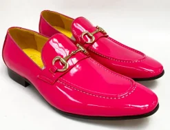 Patent Leather Belt Fuchsia