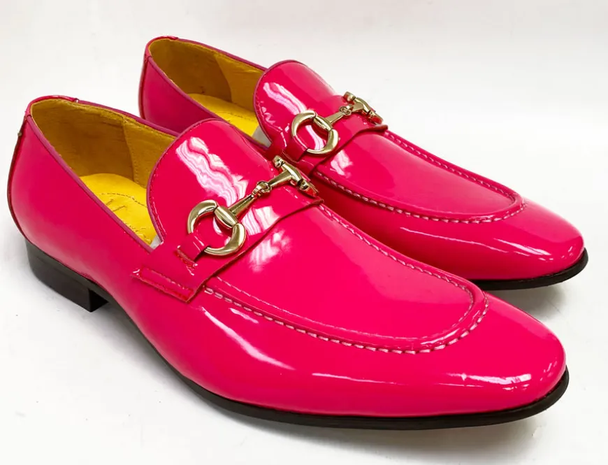 Patent Leather Belt Fuchsia