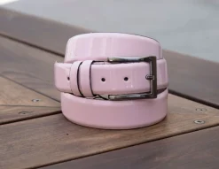 Patent Leather Belt Pink