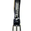 Patent Leather Croco Print Belt Black