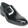 Patent Leather Slip-On Loafer Black