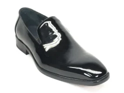 Patent Leather Slip-On Loafer Black