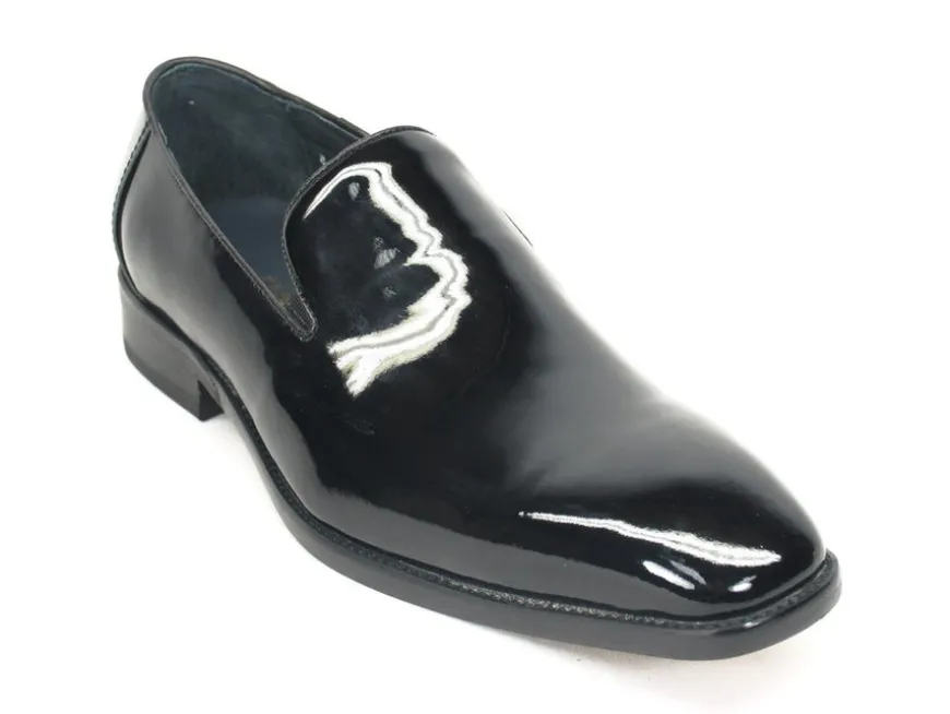 Patent Leather Slip-On Loafer Black