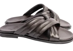 Pelle "Balaer" Slip-On Calfskin Sandal Brown