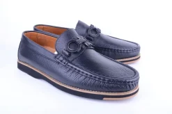 Pelle Calfskin Slip-On Loafer Blue