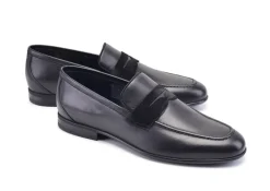 Pelle Calfskin Slip-On Loafer Black