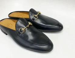 Pelle Calfskin Slip-On Slide Black