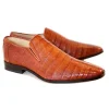 Pelle Exotics Crocodile Slip-On Loafer Tan