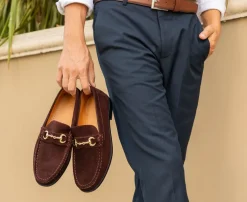Pelle Suede Loafer Dark/Brown