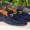 Pelle Suede Loafer Navy