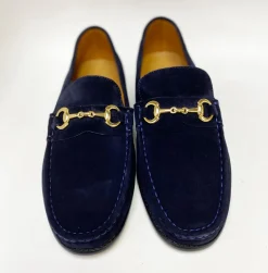 Pelle Suede Loafer Navy