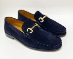 Pelle Suede Loafer Navy