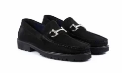 Pelle Suede "Newport" Loafer Black