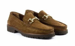 Pelle Suede "Newport" Loafer Brown