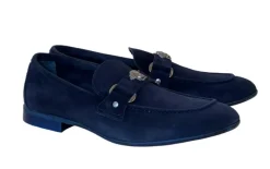 Pelle Suede Slip-On Loafer Navy