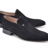 Pelle Suede Slip-On Loafer Black