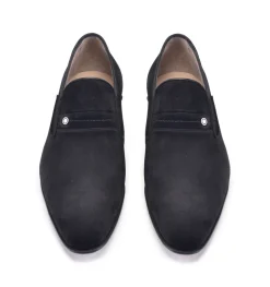 Pelle Suede Slip-On Loafer Black