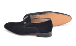 Pelle Suede Slip-On Loafer Black