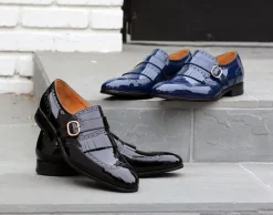 Shiny Calfskin Slip-On Shoe Black