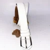 Style: C Collection Deerskin Belt White