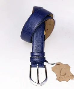 Style: C Collection Deerskin Belt Navy