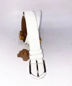 Style: C Collection Deerskin Belt White
