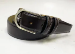 Style: C Collection Leather Belt Burgundy