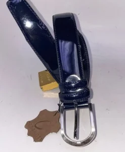 Style: C Collection Leather Belt Navy