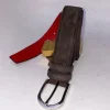 Style: C Collection Suede Belt Brown