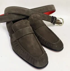 Style: C Collection Suede Belt Brown