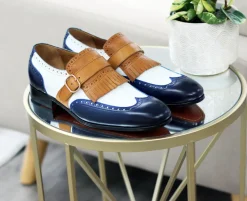 Style: 17007-8831-Navy/Camel/White