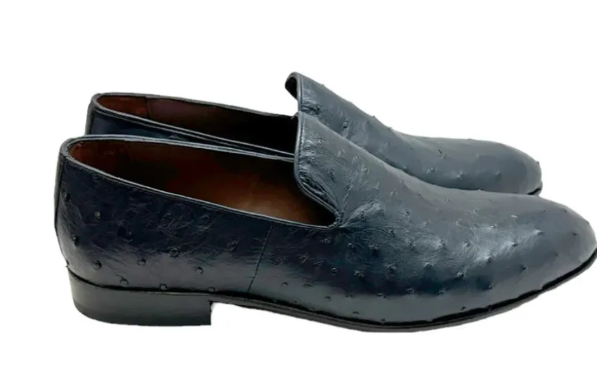 Style: Pelle Warren Ostrich P00059 Navy