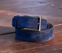 Suede Belt Navy