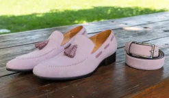 Suede Belt Pink