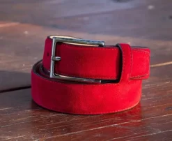 Suede Belt Ruby