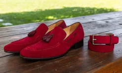 Suede Belt Ruby