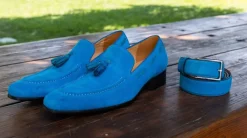 Suede Belt Turquoise