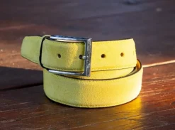 Suede Belt Yellow