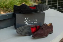 Suede Lace-Up Shoe Black